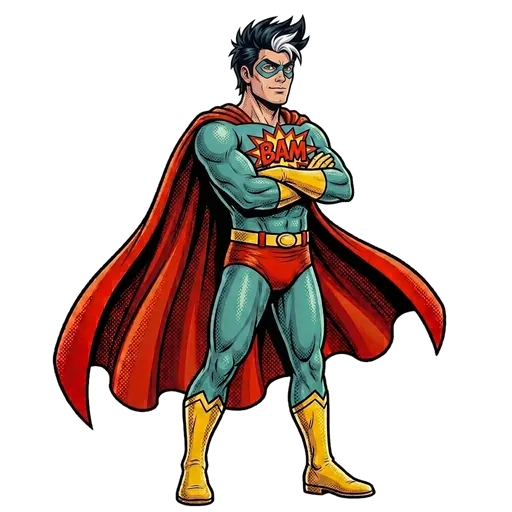 Captain BAM, bras croisés